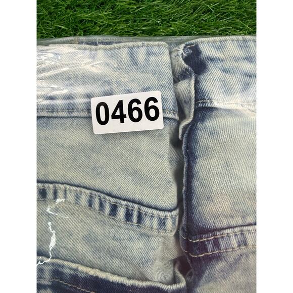 Bleecker & Mercer Mens Jeans 40x34 Slim Fit Angel Print Distressed Denim Pants - Picture 10 of 10